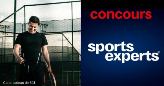 GAGNEZ UNE CARTE CADEAU DE 50$ DE SPORTS EXPERTS