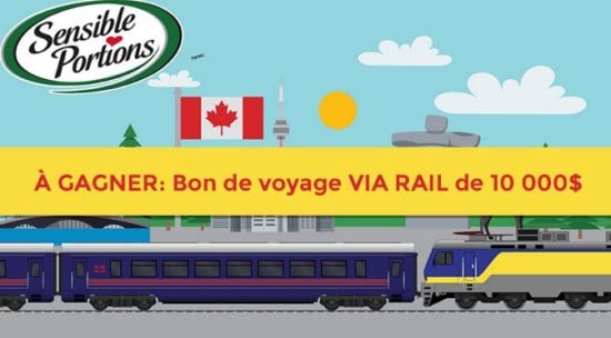 GAGNEZ UN CRÉDIT DE VOYAGE VIA RAIL D’UNE VALEUR DE 10 000 $