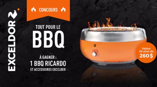 CONCOURS TOUT POUR LE BBQ EXCELDOR ! GAGNEZ UN BBQ RICARDO