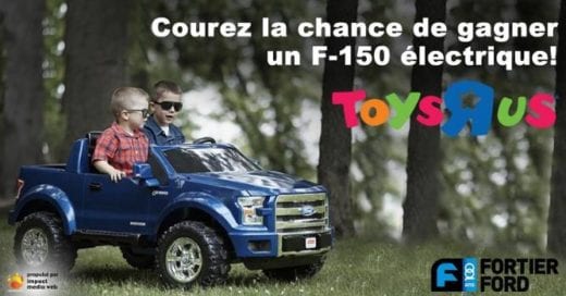 CONCOURS GAGNEZ UN MINI F-150 ÉLECTRIQUE!