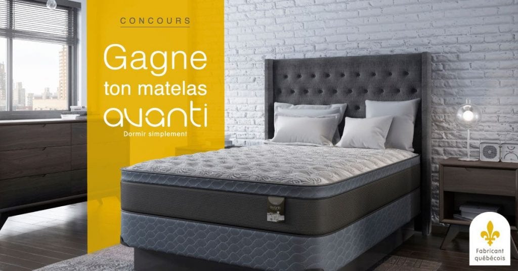 Gagner votre matelas Avanti de la collection CASA