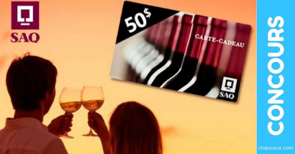 Gagnez une carte-cadeau d’une valeur de 50$ pour la SAQ 