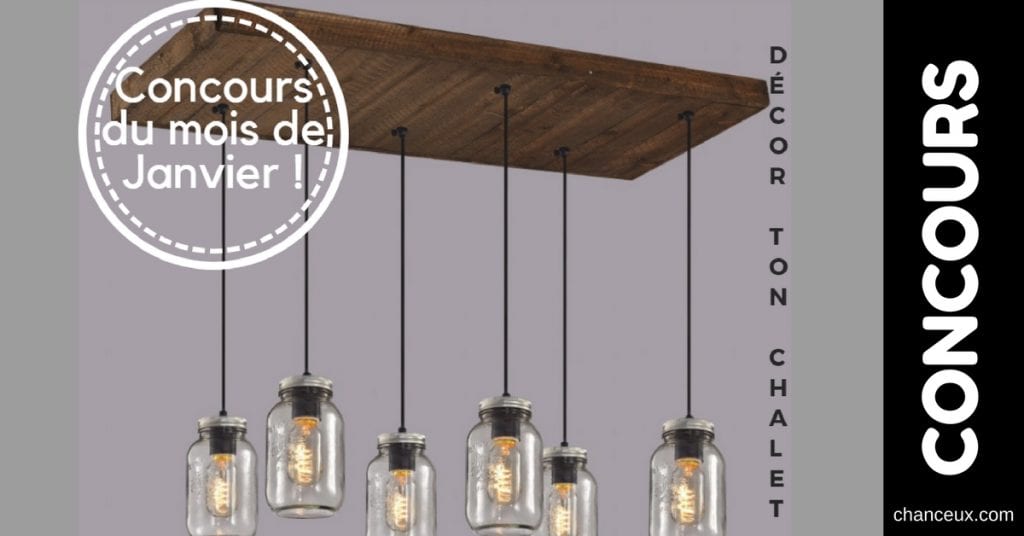 CONCOURS - Gagnez un magnifique luminaire en vrai bois, fait à la main