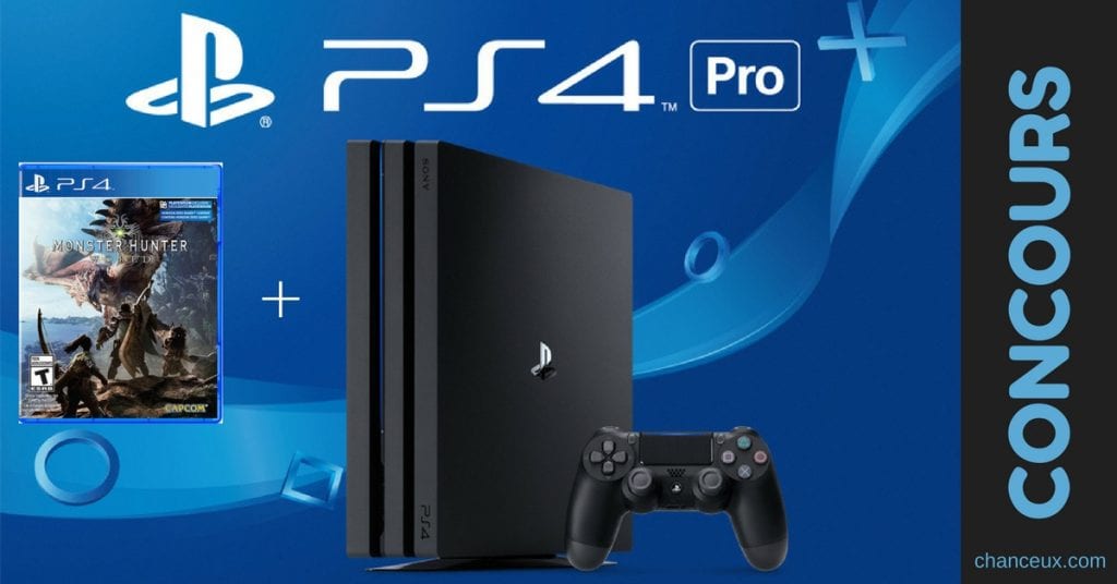 Gagnez une console de jeux Playstation 4 Pro