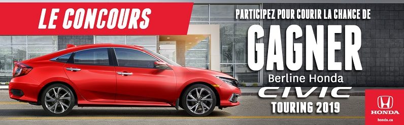 Gagnez une automobile berline Honda Civic Touring