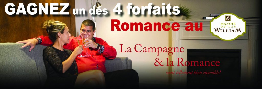 Gagnez l’un des 4 forfaits romance pour 2