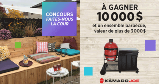 Gagnez 10 000$ + un ensemble barbecue