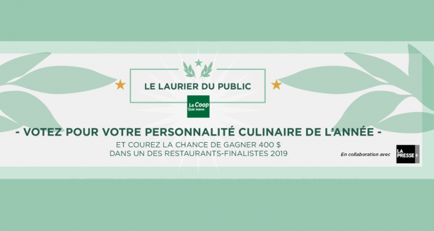 Chèque-cadeau de 400 $ au Restaurant de l’année