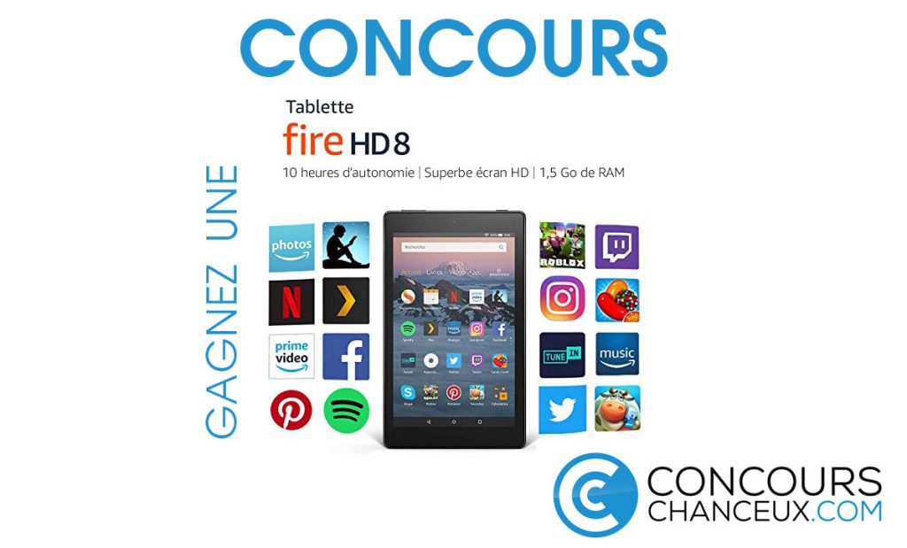 Concours - Gagnez une tablette Fire HD 8