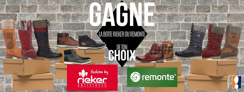 Gagne la botte Rieker ou Remonte de ton choix