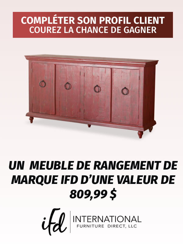 Concours Québec - Un meuble de rangement de marque