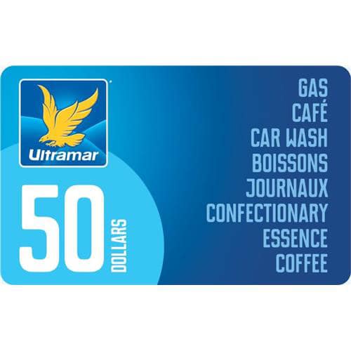 Une Carte Cadeau Ultramar d'une valeur de 50$