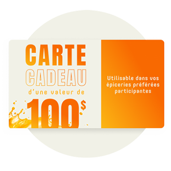 Gagnez 1000 cartes-cadeaux d’épicerie de 100$ chacune