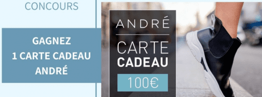 Concours France – 3 carte cadeaux André de 100 euros
