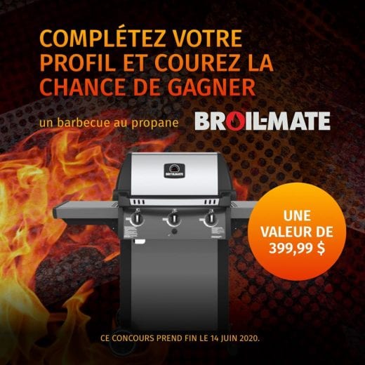 Concours Québec – Un barbecue au propane Broil-Mate