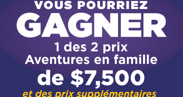 Gagnez 2 voyages Aventures en famille