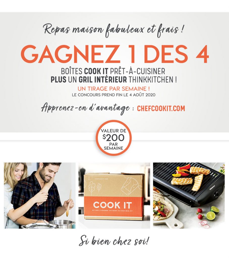 Gagnez 1 des 4 boîtes Cook it