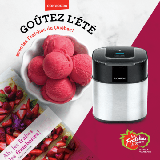 Concours Québec – Une Sorbetière De La Marque Ricardo