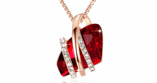 Concours Québec – Collier Swarovski Elements Crystal Ruby Red