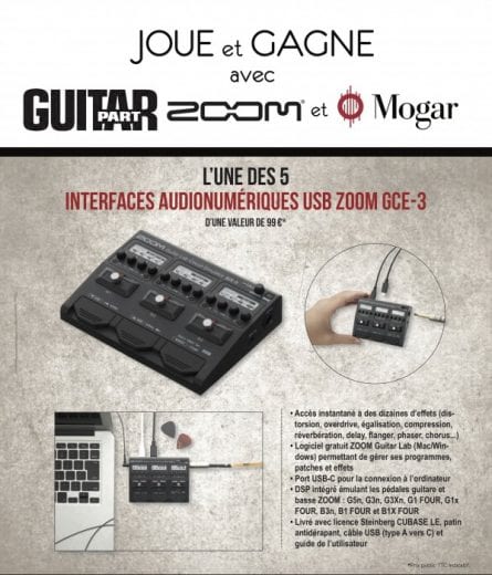 Concours France – 5 interfaces audionumériques USB Zoom GCE-3