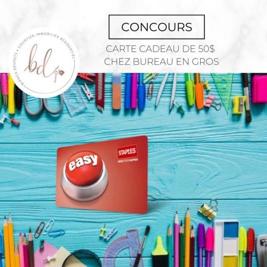 Concours Québec – Carte-cadeau De 50$ Chez Bureau En Gros