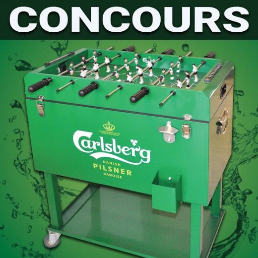 Concours Québec – Une Table De Babyfoot Mobile Carlsberg