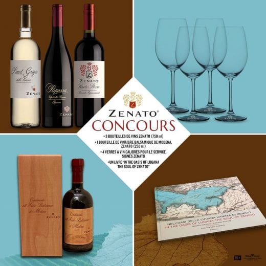 Concours Québec – Chance De Gagner Un Panier De Produit Zenato