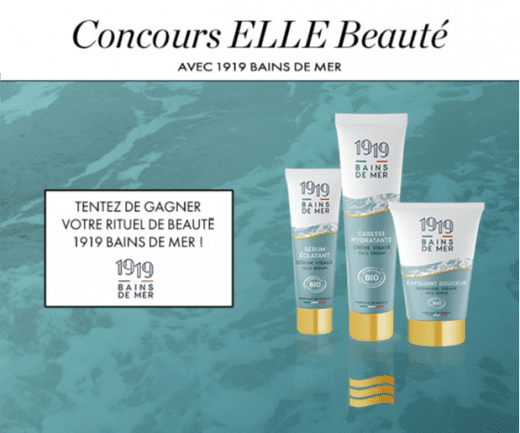 Concours France – Gagnez votre rituel de beauté 1919 Bains de Mer