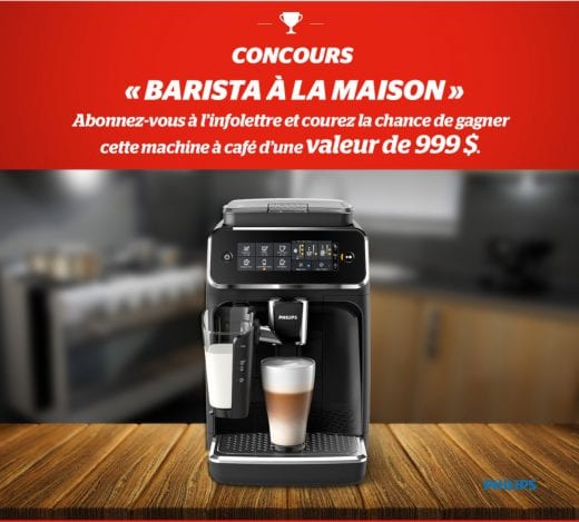 Concours Québec – Gagnez Une machine à café Philips