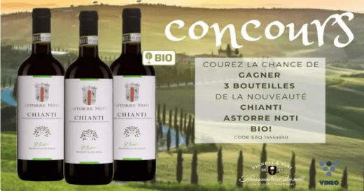 Concours Québec – La Nouveauté D’Alma Wines, Le Chianti Astorre Noti Bio