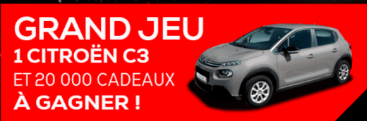 Concours France – 1 voiture Citroën C3 PureTech 83 S&S BVM
