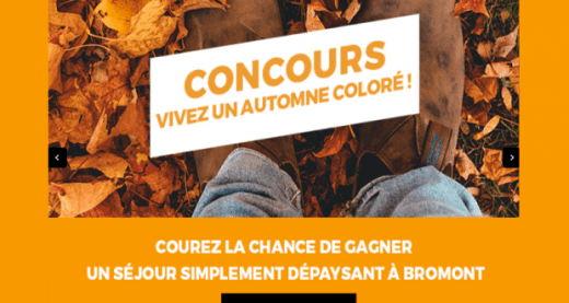 Concours Québec – Gagnez un séjour automnal à Bromont