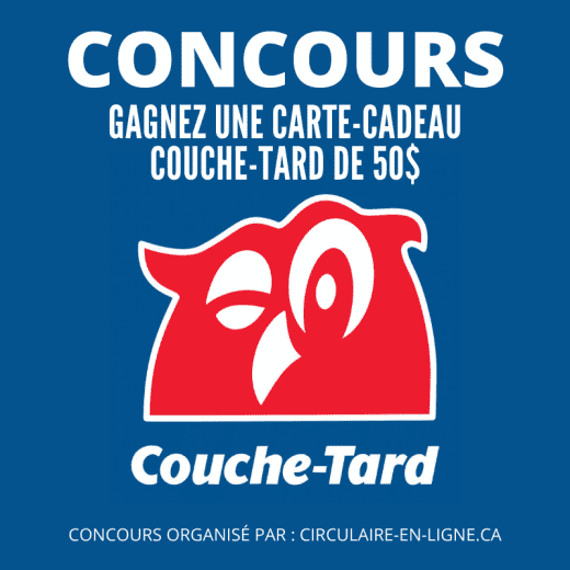 Concours Québec – Gagnez une Carte-Cadeau Couche-Tard de 50$