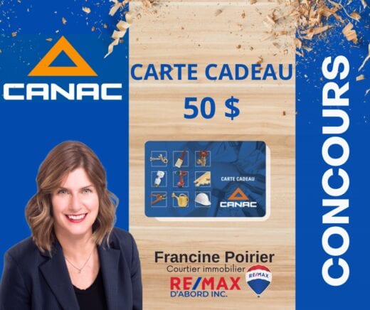 Concours Québec – Une Carte Cadeau De 50$ Valide Chez Canac