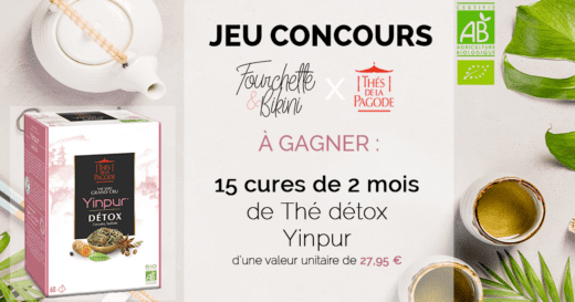 Concours France – 15 cures de 2 mois Thé vert détox Yinpur