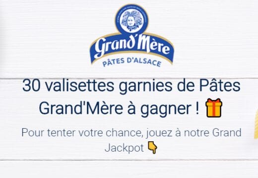 Concours France – 30 valisettes garnies de Pâtes d’Alsace Grand’Mère