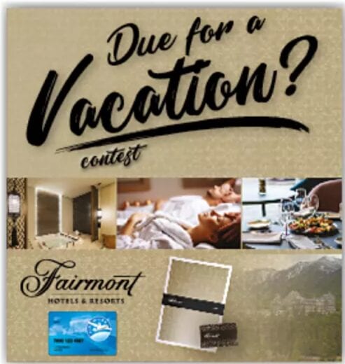 Concours Québec – 5 Cartes-cadeaux Fairmont D’une Valeur De 1 000 $ Chacune