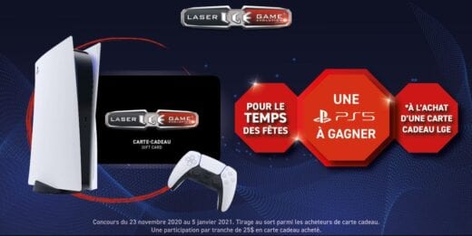 Courez la chance de remporter 4 participations gratuites pour gagner une PS5