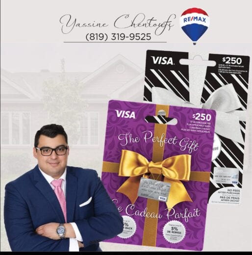 GAGNEZ 500$ EN CARTE CADEAUX VISA PRÉPAYÉES!