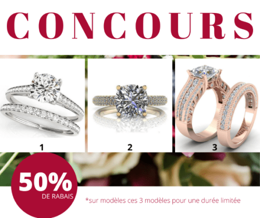 GAGNEZ L’UNE DE CES BAGUES OFFERTES PAR BIJOUX ESCARGOT!