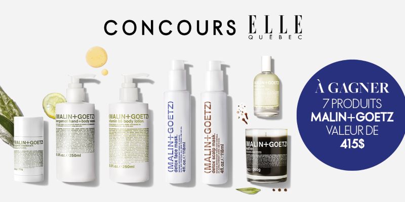 GAGNEZ UN ENSEMBLE DE 7 PRODUITS MALIN+GOETZ!