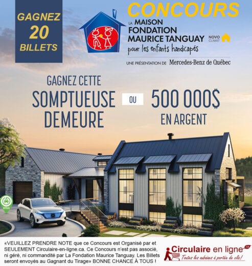 Gagnez 20 Billets Maison Maurice Tanguay 2021