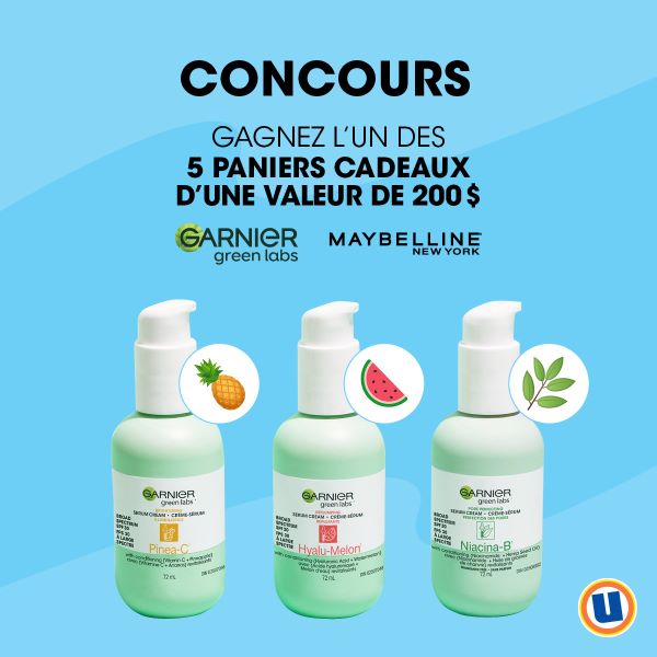 GAGNEZ L’UN DES 5 PANIERS CADEAUX GARNIER