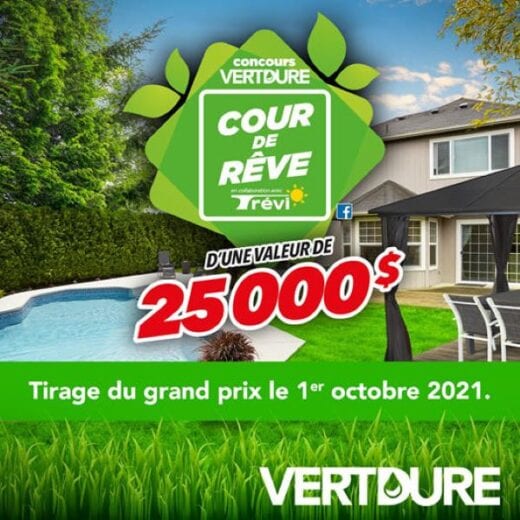 GAGNEZ LA COUR DE VOS RÊVES EN COLLABORATION AVEC TRÉVI D’UNE VALEUR DE 25 000$!