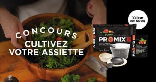 GAGNEZ L’UN DES 10 ENSEMBLES DU PARFAIT CHEF JARDINIER D’UNE VALEUR DE 500$!