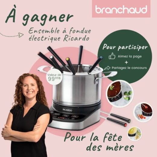 GAGNEZ UN ENSEMBLE À FONDUE ÉLECTRIQUE RICARDO D’UNE VALEUR DE 99,99$!