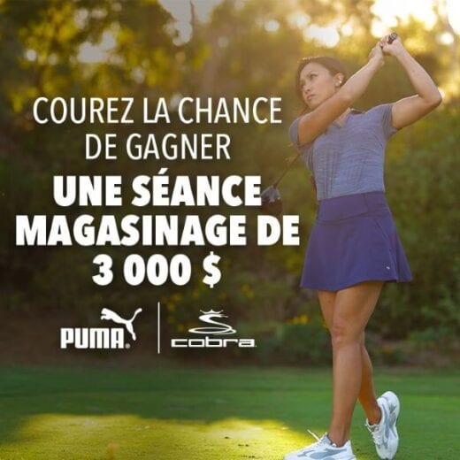 GAGNEZ UNE SÉANCE MAGASINAGE DE 3 000$ CHEZ GOLF TOWN!