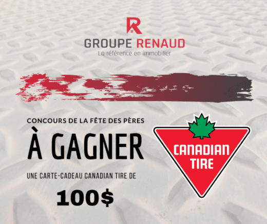 GAGNEZ UNE CARTE-CADEAU CANADIAN TIRE D’UNE VALEUR DE 100$!