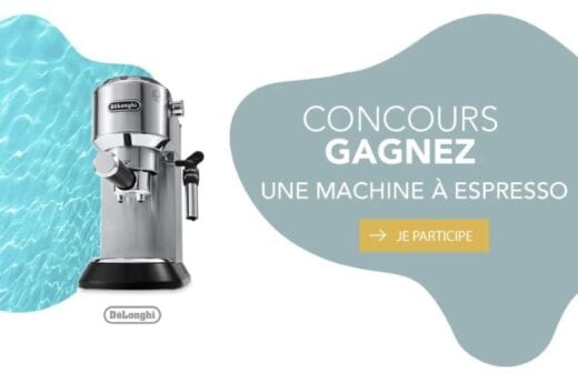 GAGNEZ UNE MACHINE À ESPRESSO DELONGHI D’UNE VALEUR DE 319,95$!