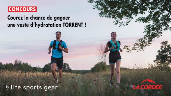 GAGNEZ UNE VESTE D’HYDRATATION 2.5L TORRENT POUR RESTER HYDRATÉS DANS TOUTES VOS ACTIVITÉS!